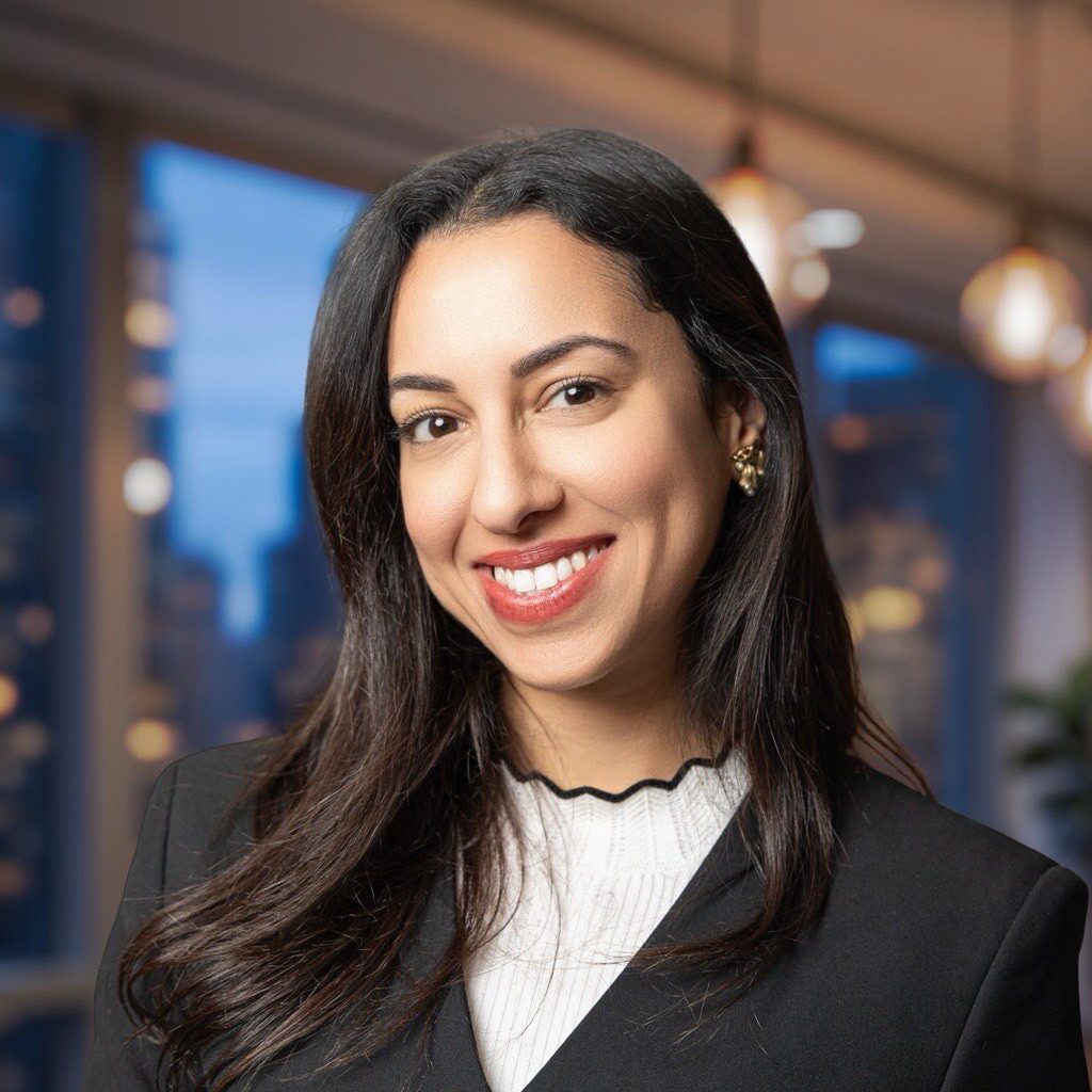Smiling professional woman in office portrait